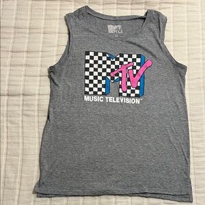 MTV Heather Gray Graphic Tee